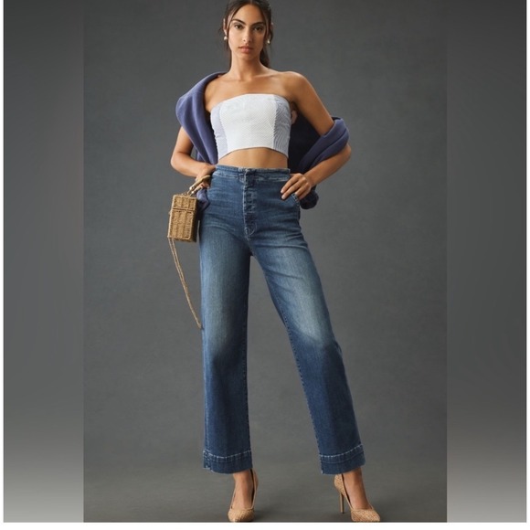MOTHER THE CINCH GREASER ANKLE IN DARK AND STORMY‎ NIGHT SIZE 26 - Picture 1 of 14